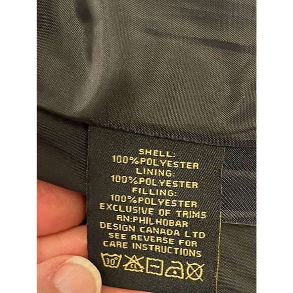 Womens British Khaki Quilted Vest Navy & White Stripes S Sleeveless Zipper Front - Picture 10 of 16